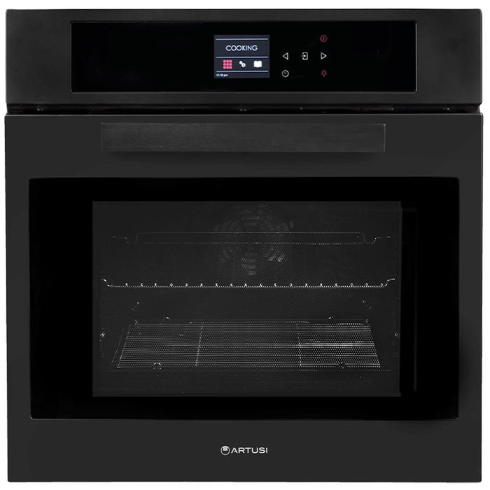 Artusi 60cm Built-in Electric Oven - Matt Black