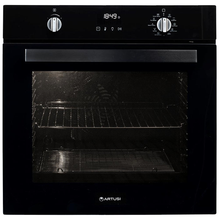 Artusi 60cm Built-in Pyrolytic Oven - Black Glass - Image 2