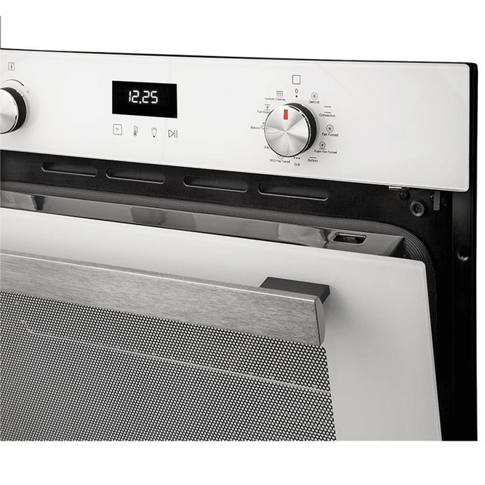 Artusi 60cm Built-in Pyrolytic Oven - White Glass - Image 2