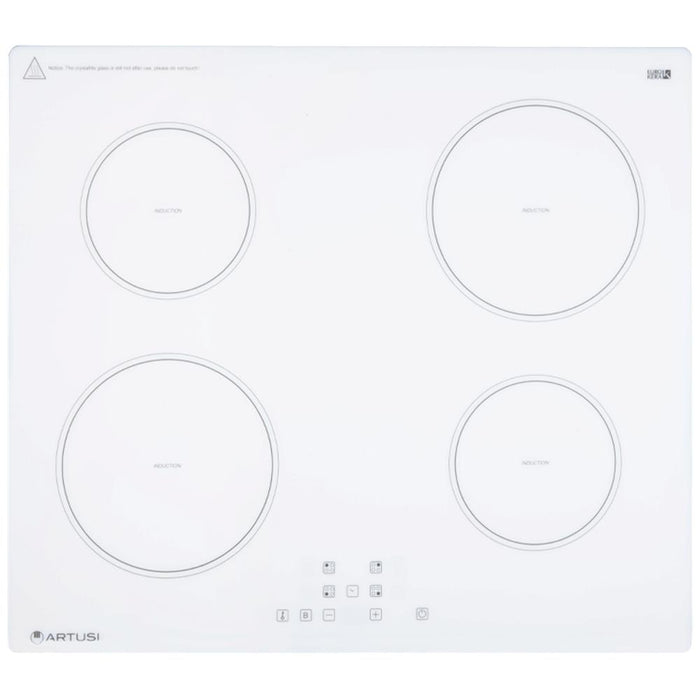 Artusi CAID6000W 60cm Induction Cooktop in White - hero