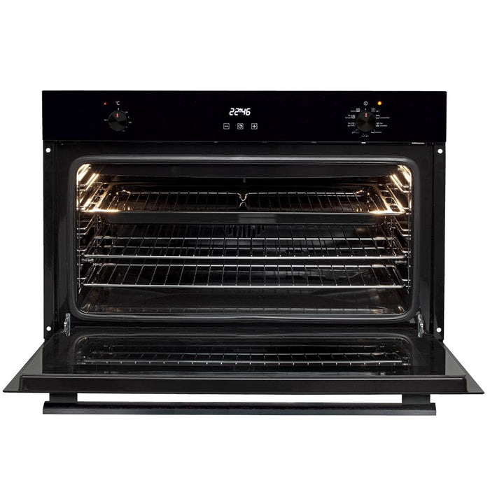 Artusi 90cm Built-in Electric Oven - Black Glass - Image 2