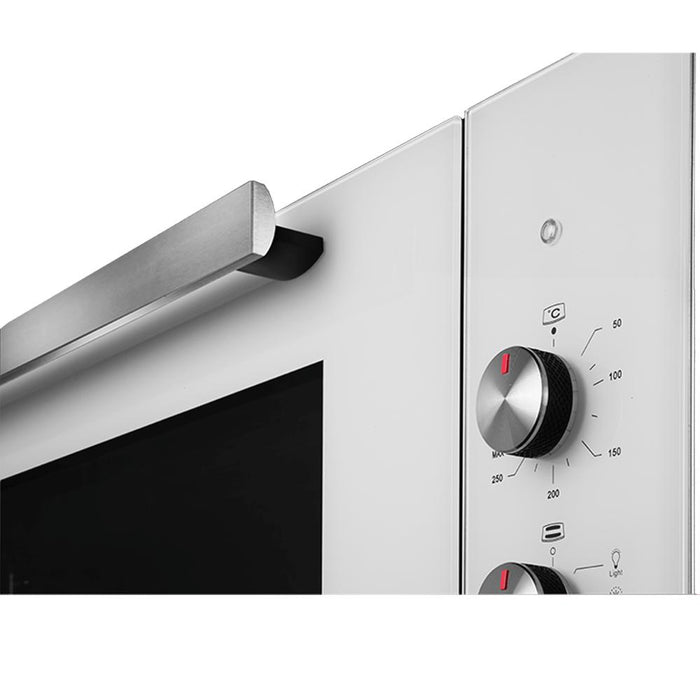 Artusi 90cm Built-in Electric Oven - White Glass - Image 2