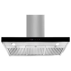 Artusi 90cm Canopy BBQ Range Hood - Black