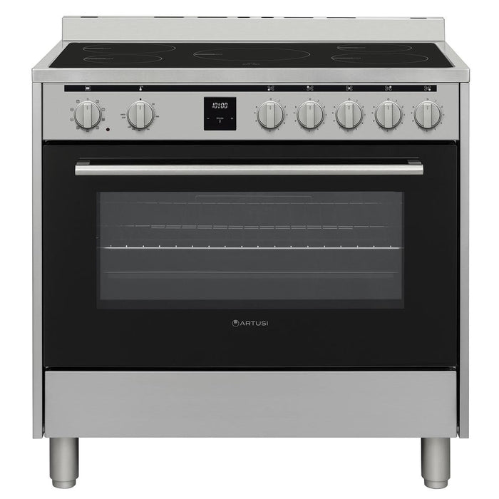 Artusi 90cm Freestanding Cooker with Induction - Stainless Steel