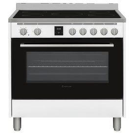 Artusi 90cm Freestanding Cooker with Induction - White