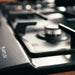 Artusi AGH91MB 90cm Gas Cooktop in Matte Black - burner detail 1