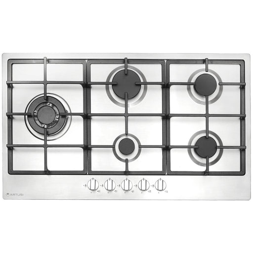 Artusi CAGH95X 90cm Gas Cooktop in Stainless Steel - hero