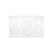 Artusi CAID9000W 90cm Induction Cooktop in White - top view