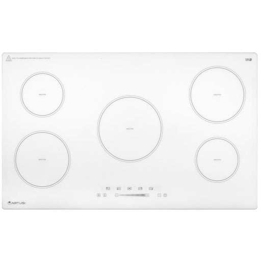 Artusi CAID9000W 90cm Induction Cooktop in White - hero