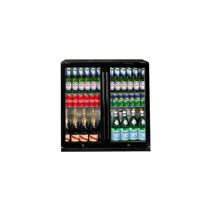 Artusi Double Door Minus 5°C Beverage Centre - Black Glass - Image 5