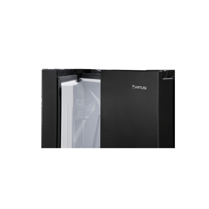 Artusi Freestanding Refrigerator - Matt Black - Image 3