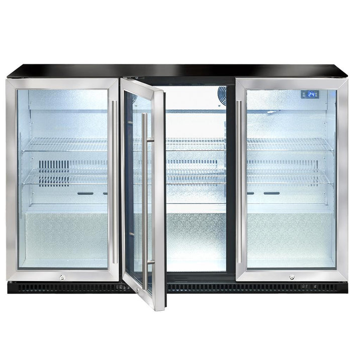 Artusi Triple Door Beverage Centre - Stainless Steel