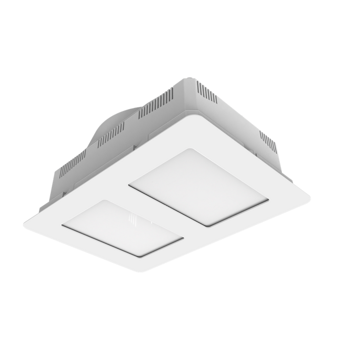 Martec Aspire II Bathroom Heater and Exhaust Fan with Tricolour LED Light - White - Additional view