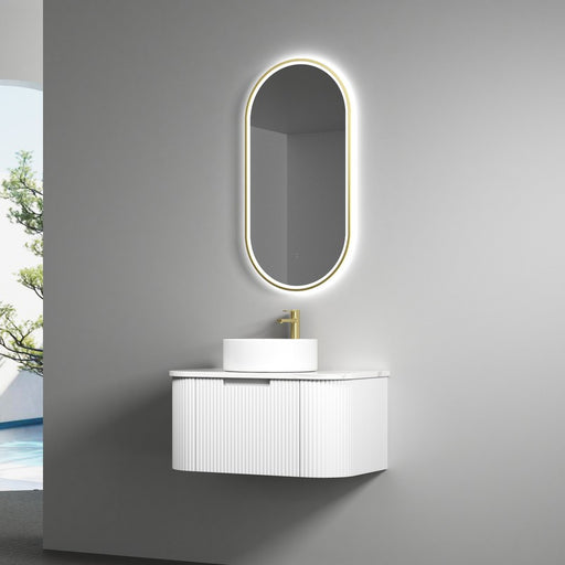 Aulic Beau Monde LED Mirror with Touch-Free Sensor-blue-leaf-bathware