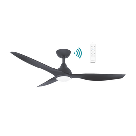 Martec Avoca DC 48″ Smart Ceiling Fan With WIFI Remote Control + LED Light - Matt Black