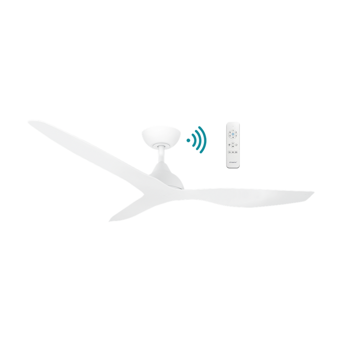 Martec Avoca DC 52″ Smart Ceiling Fan With WIFI Remote Control - Matt White