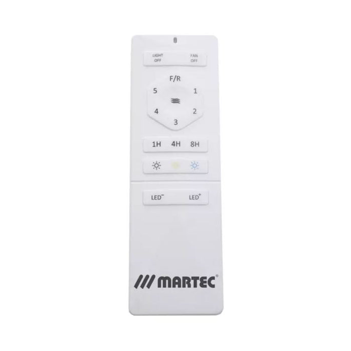 Martec Avoca 52″ DC Smart WIFI Ceiling Fan with LED Light - Matt White / Oak
