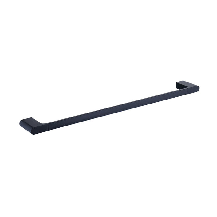Kompakt Rund Single Towel Rail 600mm - Matte Black