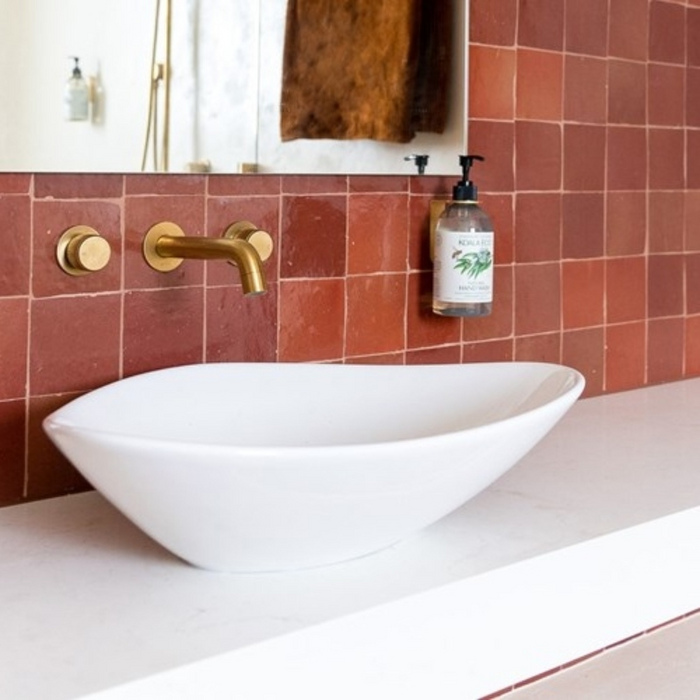 ADP Fiore 530mm Ceramic Above Counter Basin - Gloss White