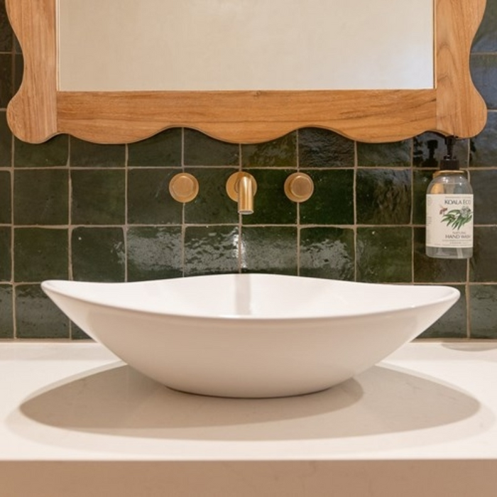 ADP Fiore 530mm Ceramic Above Counter Basin - Gloss White