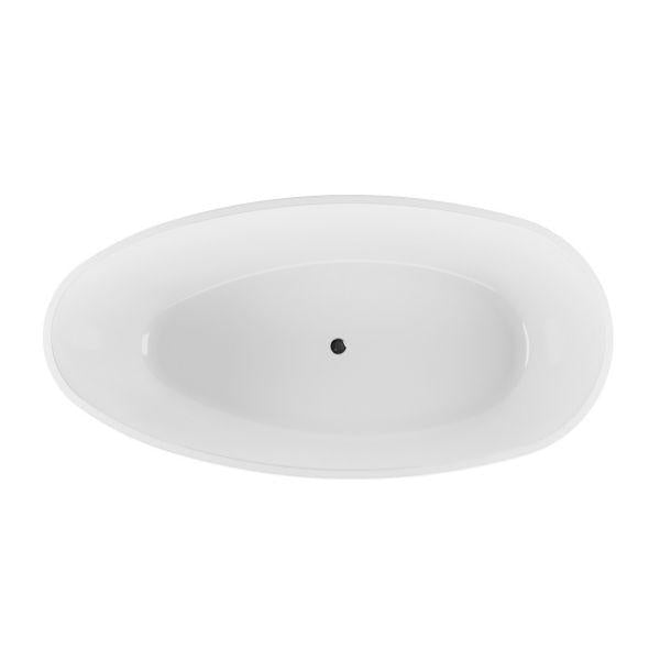 BelBagno Aveo Freestanding Bath 1700mm - White-BB1740-blue-leaf-bathware