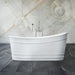 Belbagno Ritz 1675mm Freestanding Bath Tub-BB32-MATT WHITE-blue-leaf-bathware