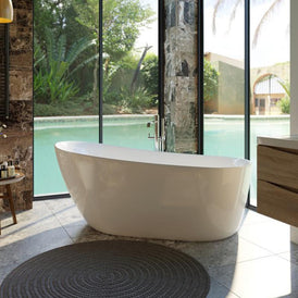 Belbagno Romano Freestanding Bath Tub-blue-leaf-bathware