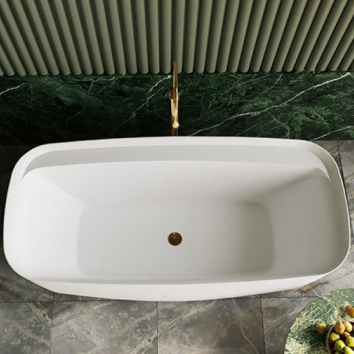 Belbagno Terriccio Freestanding Bath Tub - Matte White-blue-leaf-bathware