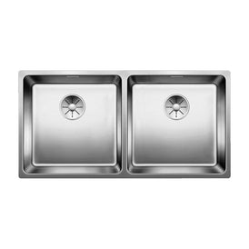 Blanco ANDANO 400/400-IF Double Bowl Inset/Flushmount Sink-526890-blue-leaf-bathware