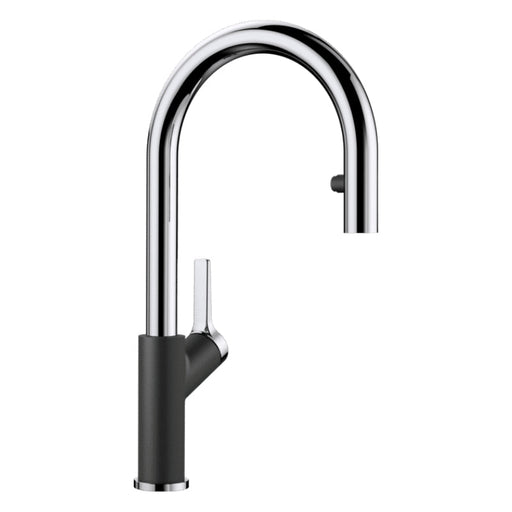 Blanco CARENA-S Gooseneck Pull Out Mixer Tap - Anthracite-525091-blue-leaf-bathware