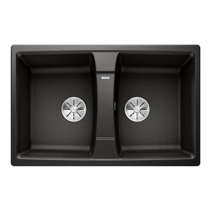 Blanco LEXA 8 Double Bowl Inset Sink - Black-526809-blue-leaf-bathware