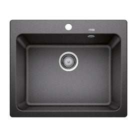 Blanco NAYA 6 Single Bowl Inset Sink - Anthracite-526825-blue-leaf-bathware