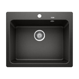 Blanco NAYA 6 Single Bowl Inset Sink - Black-526824-blue-leaf-bathware