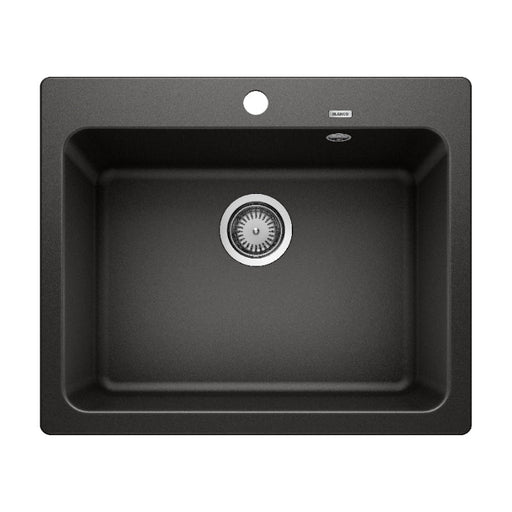 Blanco NAYA 6 Single Bowl Inset Sink - Black-526824-blue-leaf-bathware