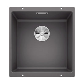 Blanco SUBLINE 400-U Single Bowl Undermount Sink - Rock Grey-526857-blue-leaf-bathware