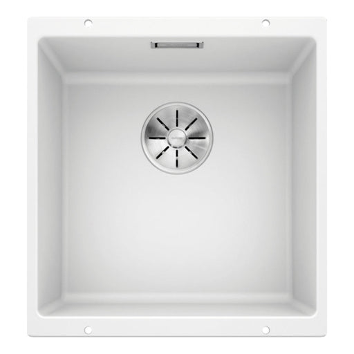 Blanco SUBLINE 400-U Single Bowl Undermount Sink - White-526851-blue-leaf-bathware