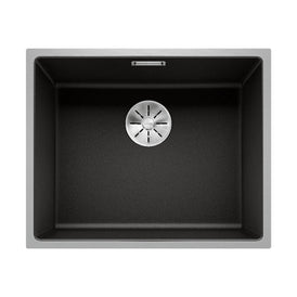 Blanco SUBLINE 500-IF STEELFRAME Single Bowl Inset/Flushmount Sink - Black-526859-blue-leaf-bathware