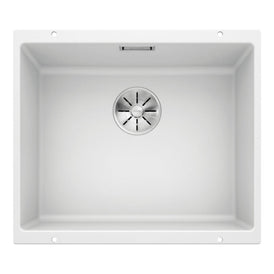 Blanco SUBLINE 500-U Single Bowl Undermount Sink - White-526863-blue-leaf-bathware