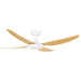 Brilliant Amari 52in 4-Blade DC Ceiling Fan - Matt White/Oak-21719/37-blue-leaf-bathware