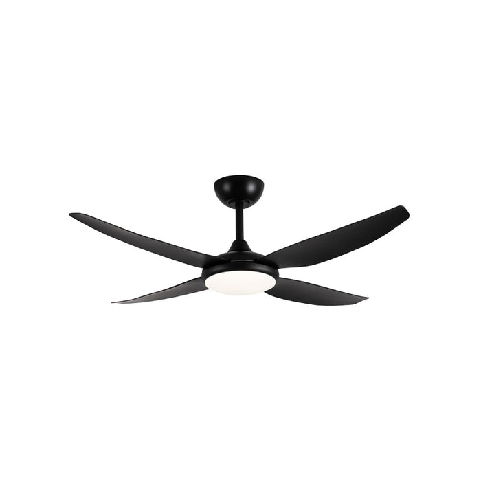 Brilliant Amari 52in 4-Blade DC Ceiling Fan with LED CCT Light - Matt Black-21721/06-blue-leaf-bathware