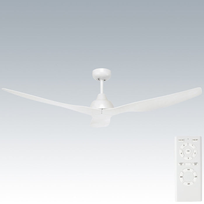 Brilliant Bahama 52in. DC Ceiling Fan - White-19587/05-blue-leaf-bathware