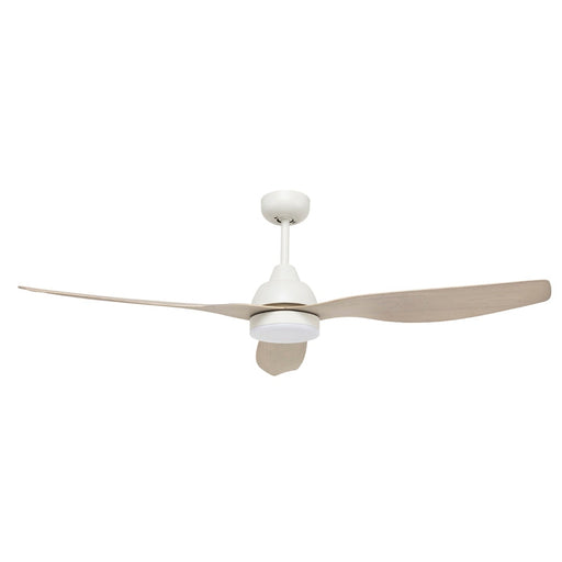 Brilliant Bahama Smart WiFi 52in. DC Ceiling Fan with Light - White/Whitewash Timber-20918/37-blue-leaf-bathware