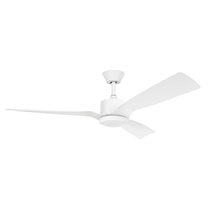 Brilliant Belize 52in 3-Blade DC Fan - Matt White-21845/05-blue-leaf-bathware