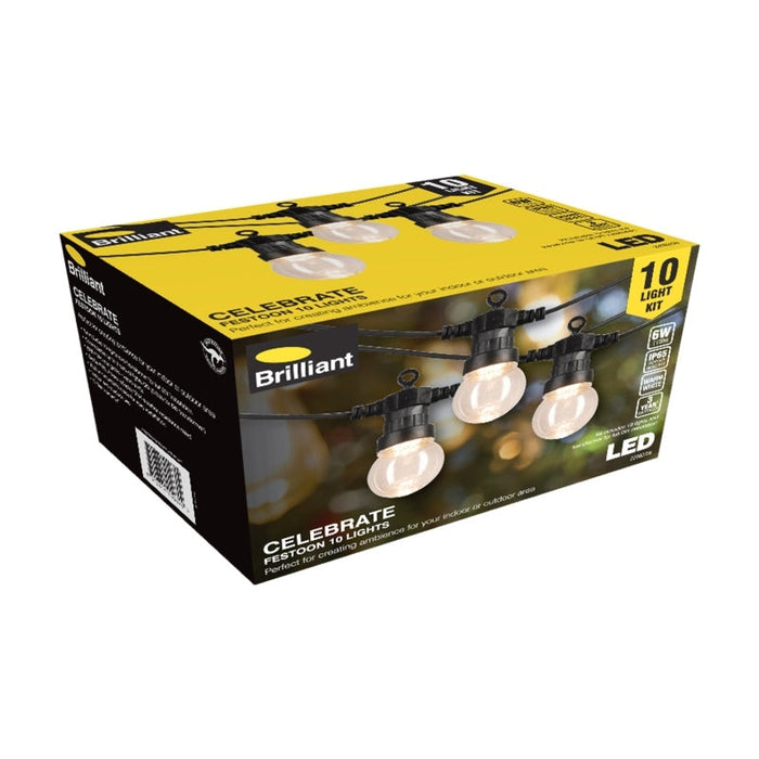 Brilliant Celebrate LED Festoon 10 Light Kit-22082/06-blue-leaf-bathware