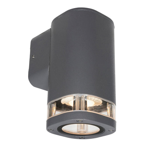 Brilliant Glenelg-Ambient LED Fixed Exterior Wall Light - Charcoal-20779/51-blue-leaf-bathware