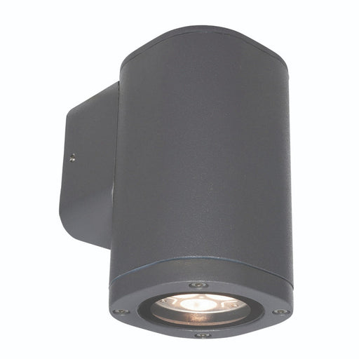 Brilliant Glenelg LED Fixed Exterior Wall Light - Charcoal-20775/51-blue-leaf-bathware