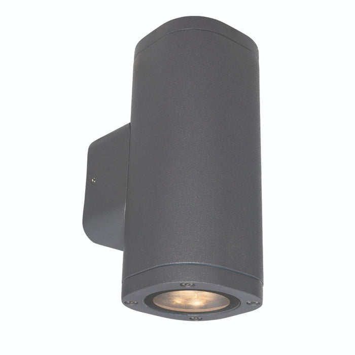 Brilliant Glenelg LED Up/Down Exterior Wall Light - Charcoal-20777/51-blue-leaf-bathware