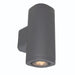 Brilliant Glenelg LED Up/Down Exterior Wall Light - Charcoal-20777/51-blue-leaf-bathware