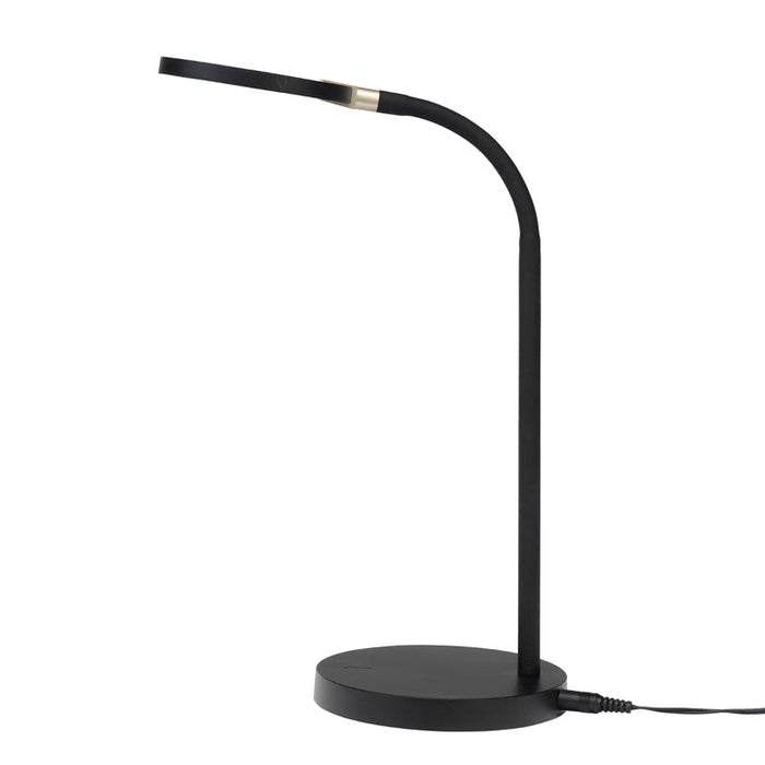 Brilliant Laine LED Task Lamp - Black-21430/06-blue-leaf-bathware