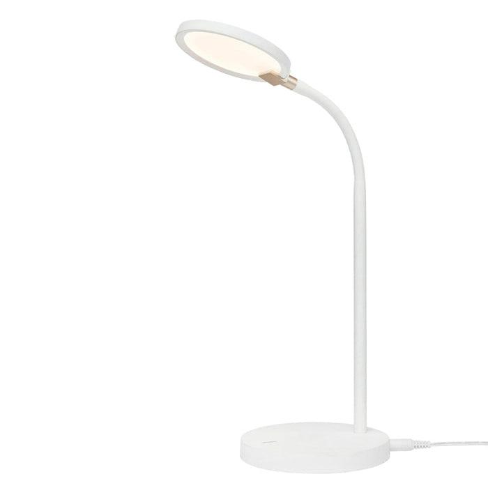 Brilliant Laine LED Task Lamp - White-21430/05-blue-leaf-bathware